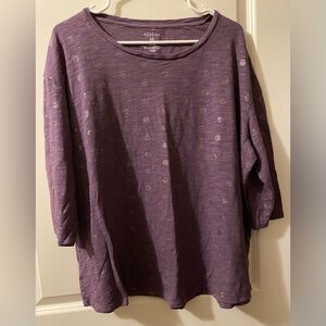 Sonoma Purple Pullover Top